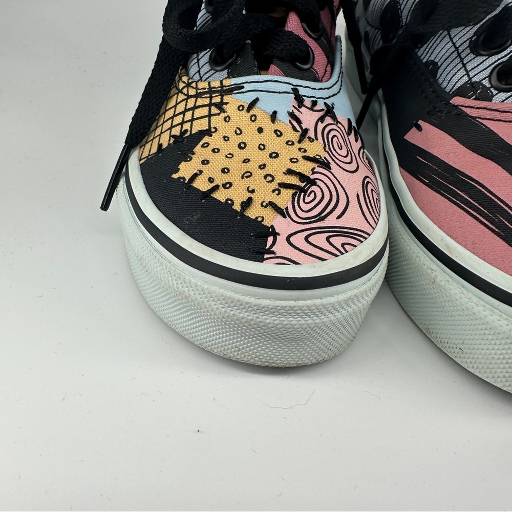 Vans Kids Sneakers ‘Nightmare Before Christmas’ Black, Pink, and Yellow Accents - Picture 2 of 12